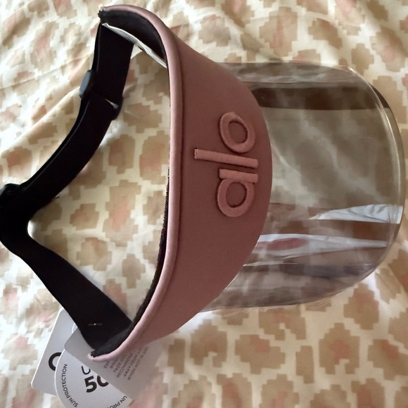 ALO Yoga Mauve Visor with Clear Shield - Picture 1 of 5